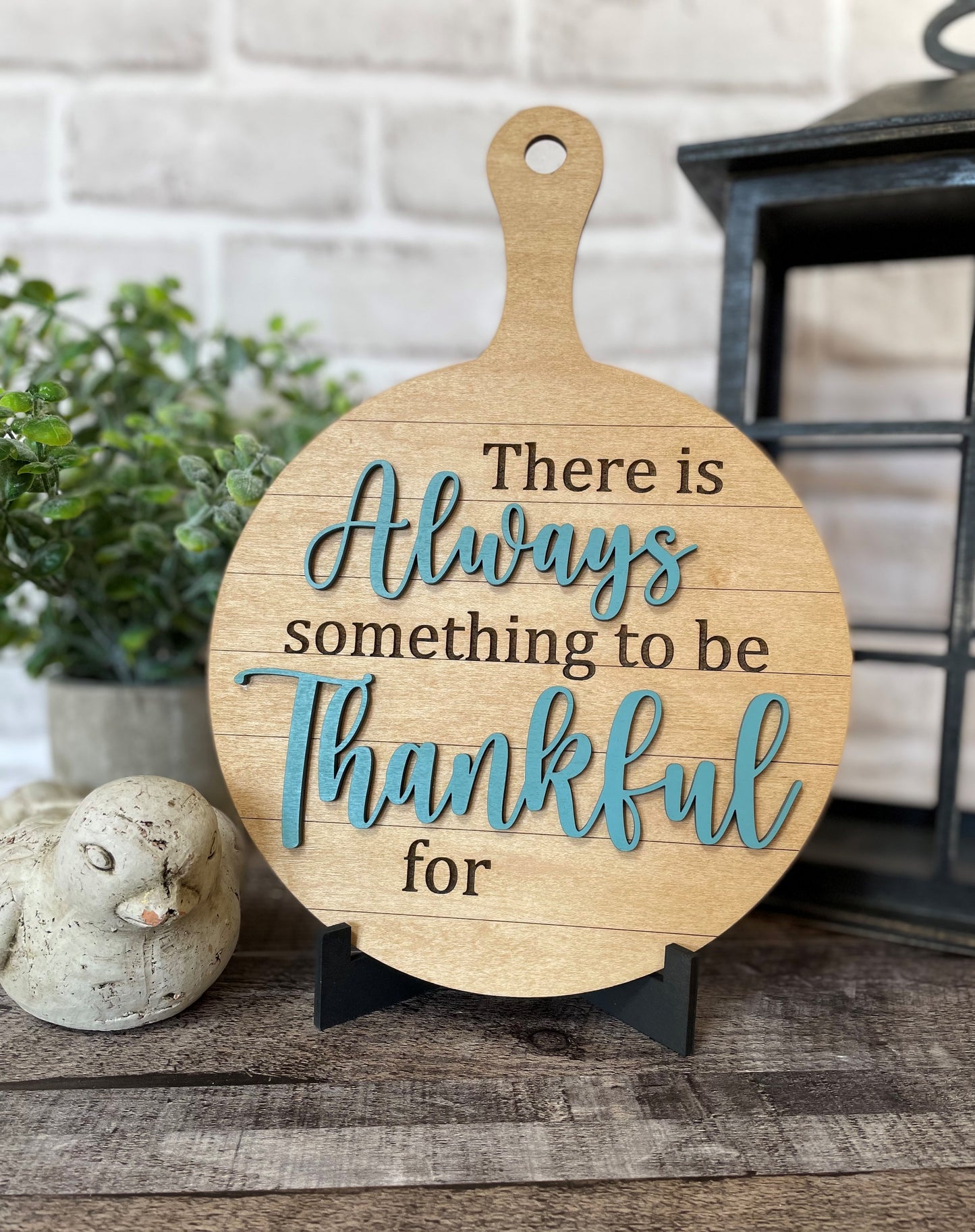 "Always Thankful" Decorative Cutting Board l Kitchen Decor l Kitchen Cutting Board l Kitchen Wall Decor