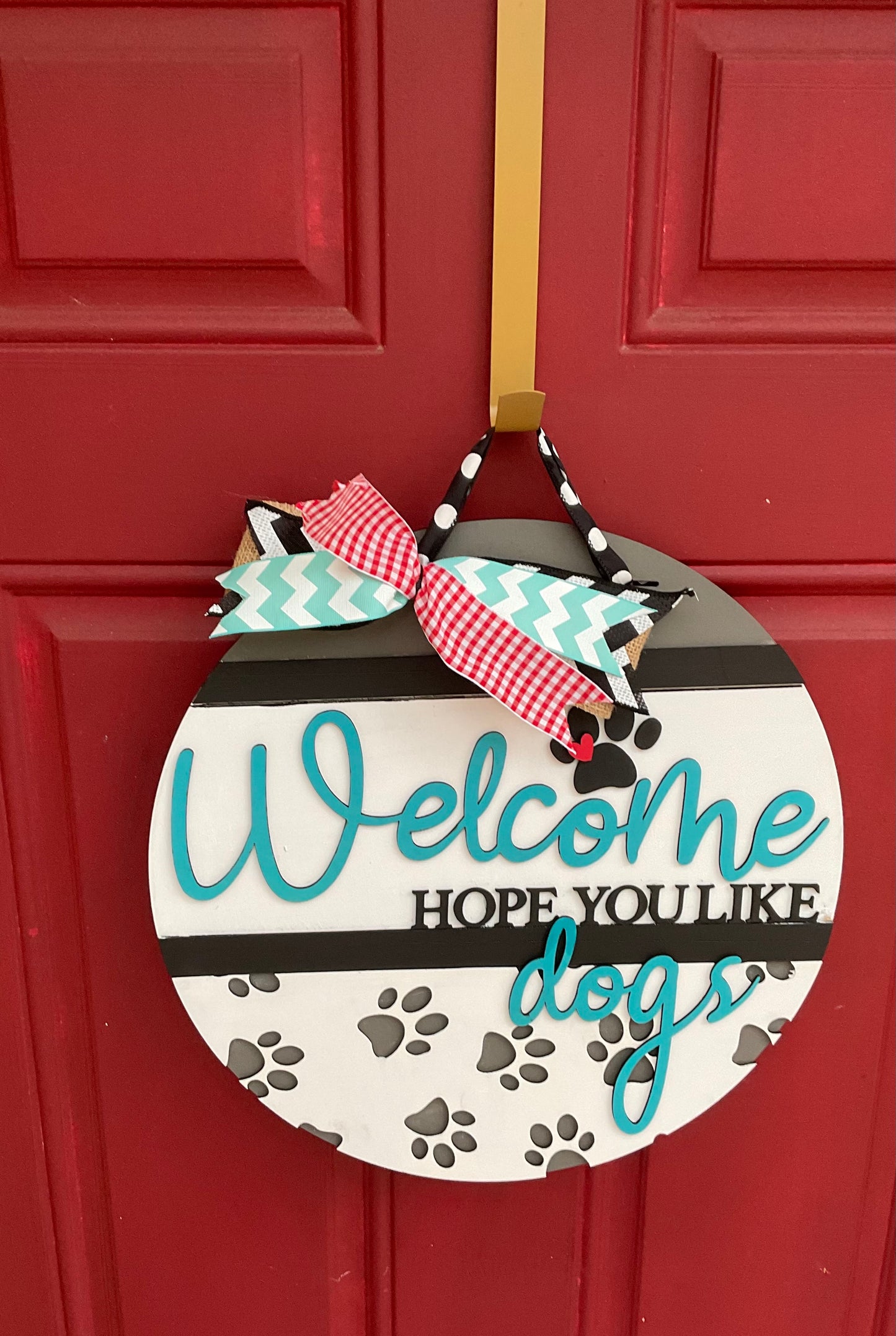 Hope you Like Dogs l Animal Lovers l Pet Welcome Board l Dog Front Door Sign