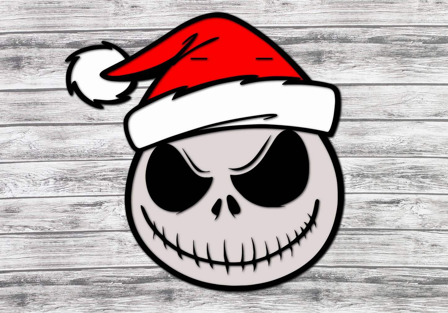 Jack Santa Welcome Board l 3D l Holiday Front Door Decor l Christmas Design l Holiday Design