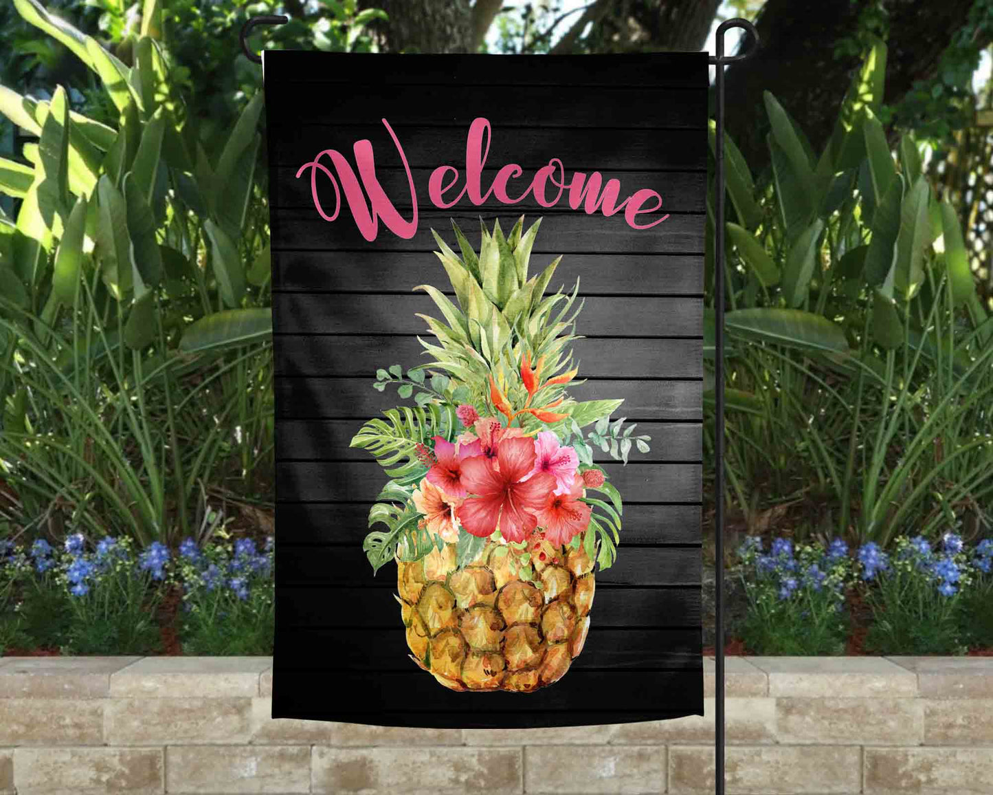 Pineapple Welcome Garden Flag