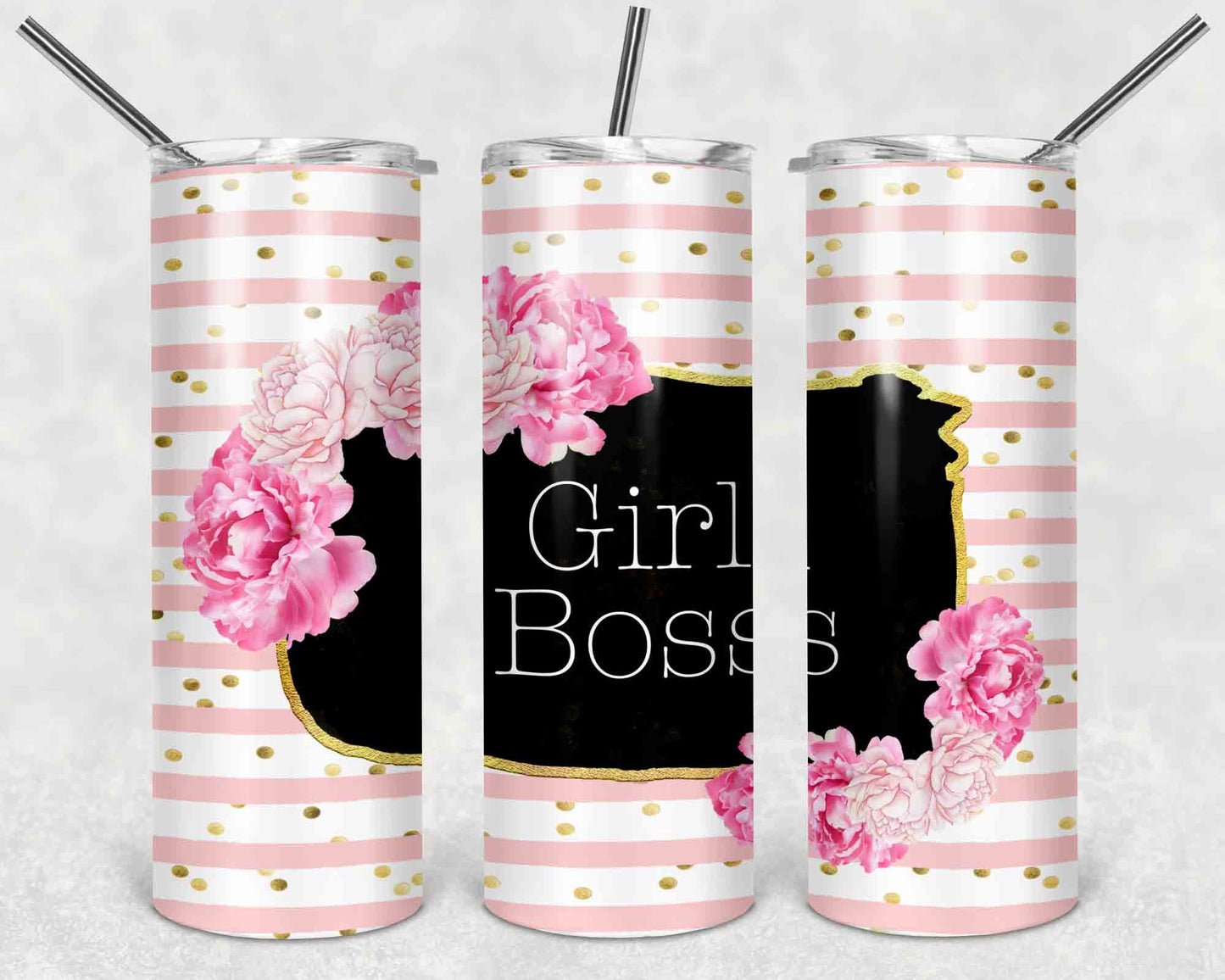 Girl Boss Skinny Tumbler