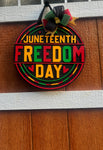 Freedom Day Welcome Board l 3D l Black History Front Door Decor l Black History Month l Juneteenth