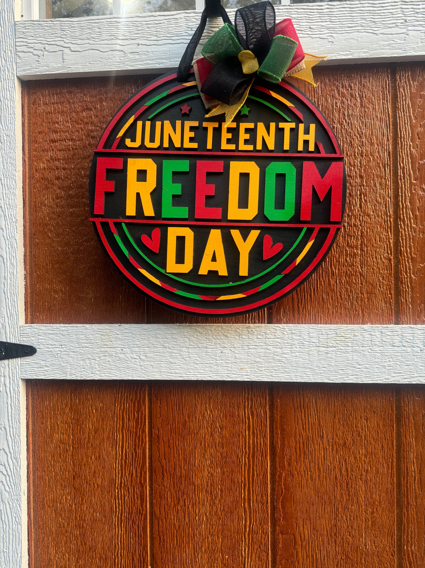 Freedom Day Welcome Board l 3D l Black History Front Door Decor l Black History Month l Juneteenth