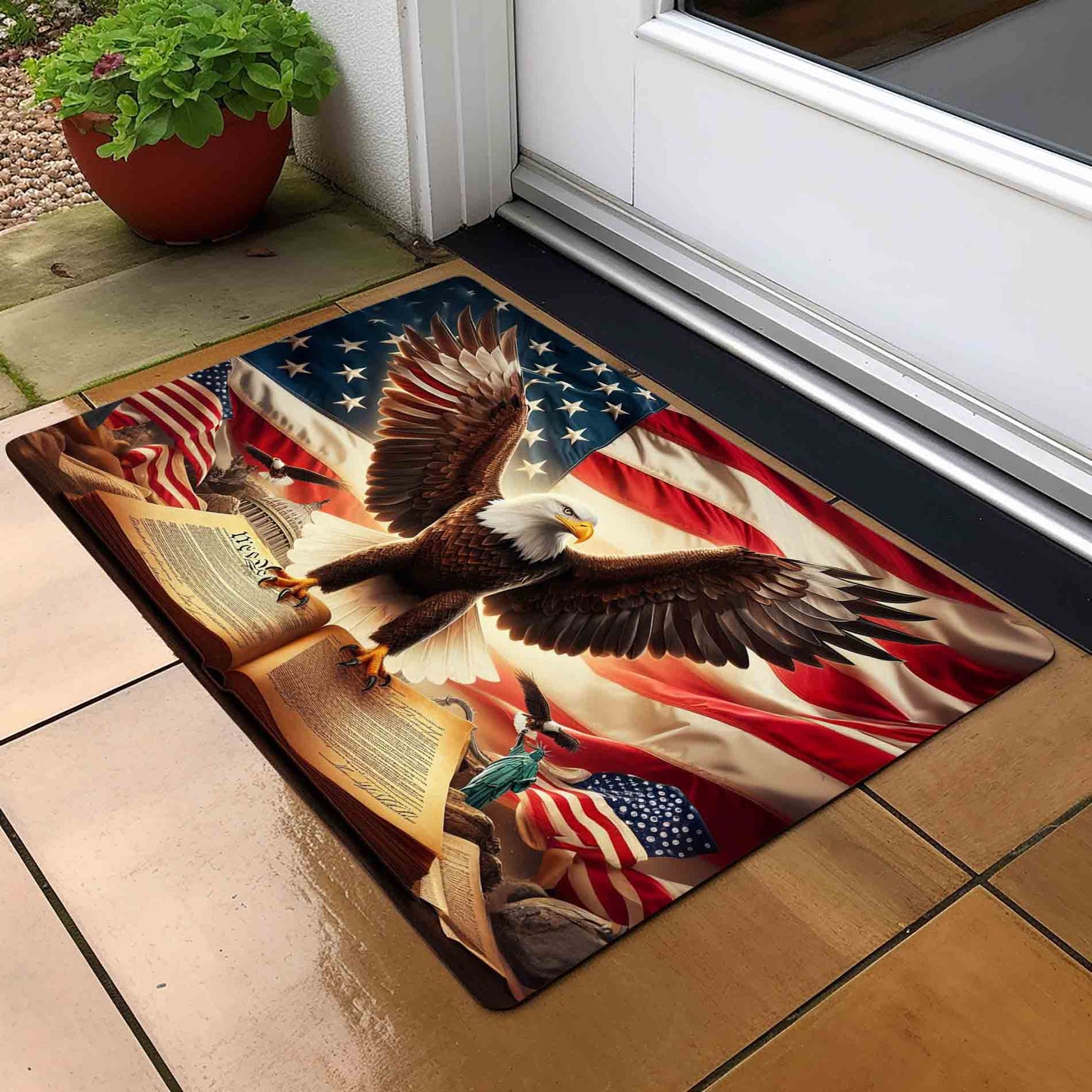 We The People Front Door Mat (Multimat Design) I Independence Day Welcome Mat I July 4th Front Door Mat I Summer Entry Mat I Front Door Mat I Outdoor Decor l July 4th l Independence Day