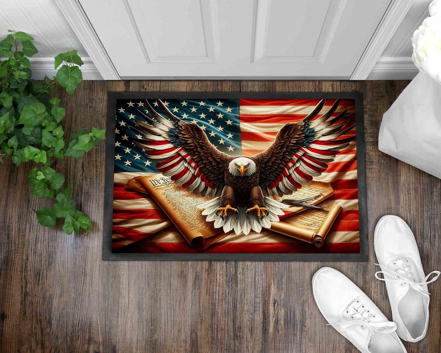 We The People Front Door Mat (Multimat Design) I Independence Day Welcome Mat I July 4th Front Door Mat I Summer Entry Mat I Front Door Mat I Outdoor Decor l July 4th l Independence Day