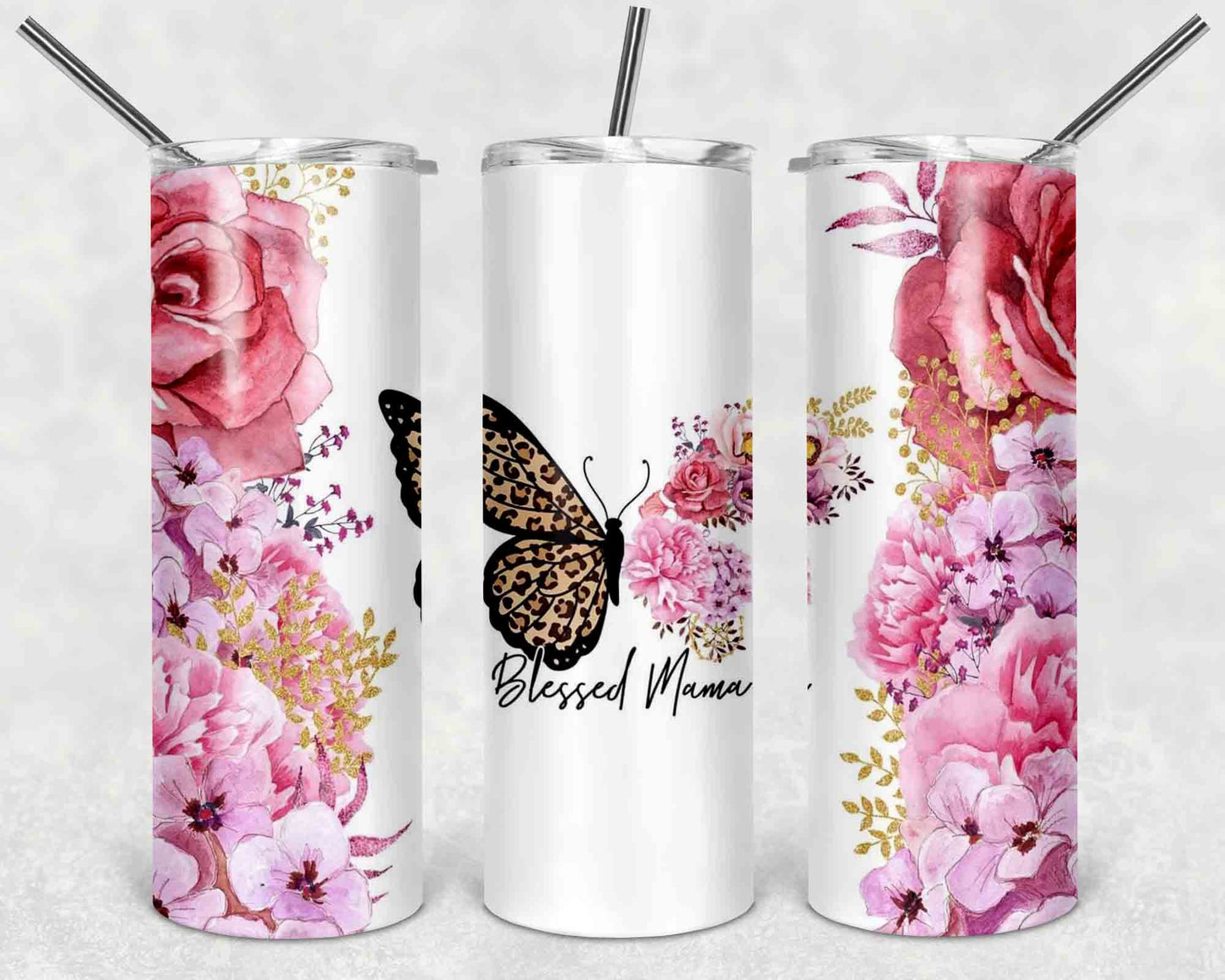 Mom Life Tumblers l Skinny Tumbler l Stainless Steel Tumbler