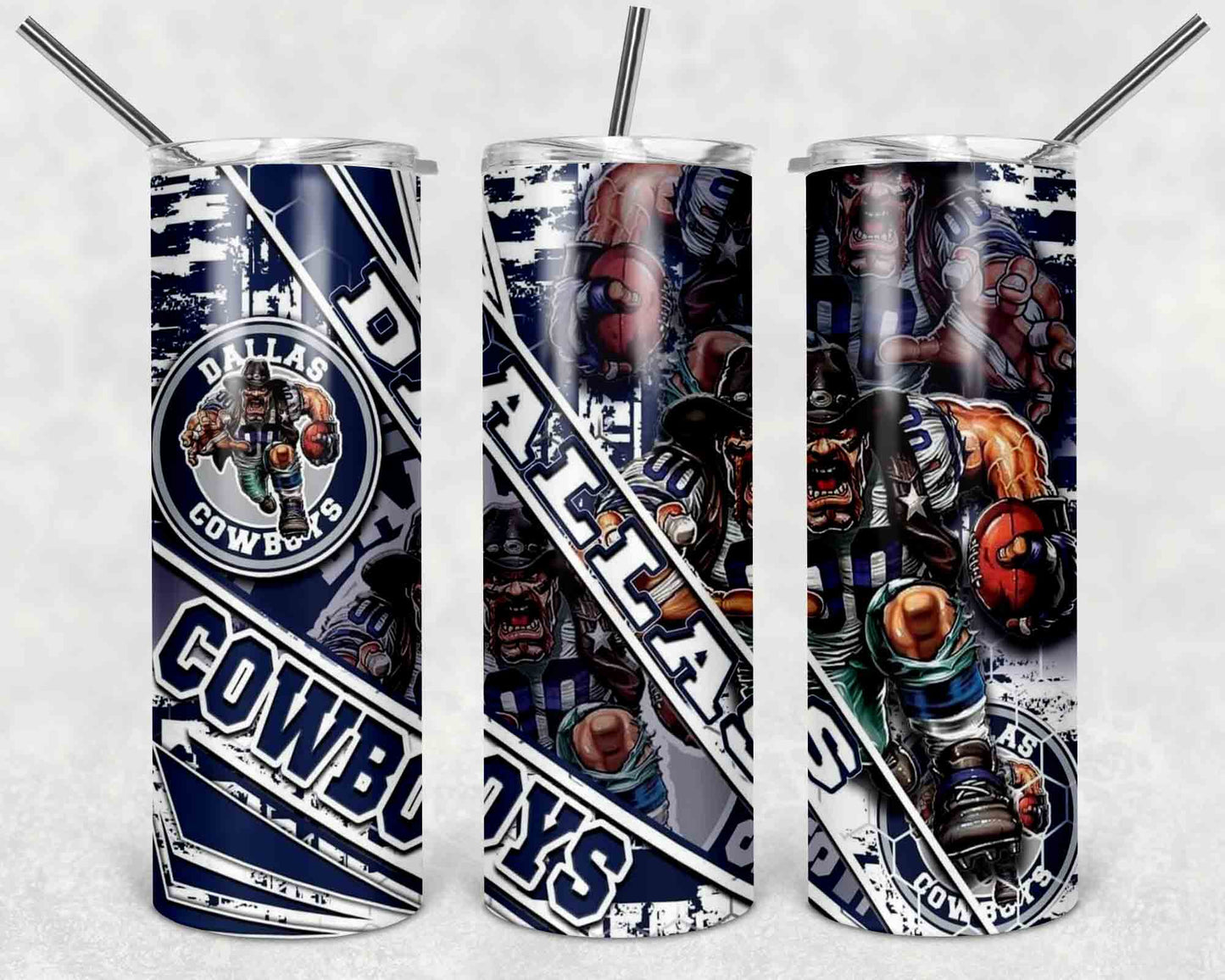 Football Giants Sports 20 oz Insulated Double Wall Stainless Steel Tumbler with Spill Proof Lid and Reusable Straw l Sports Giants l Christmas Gifts l Birthday Gifts