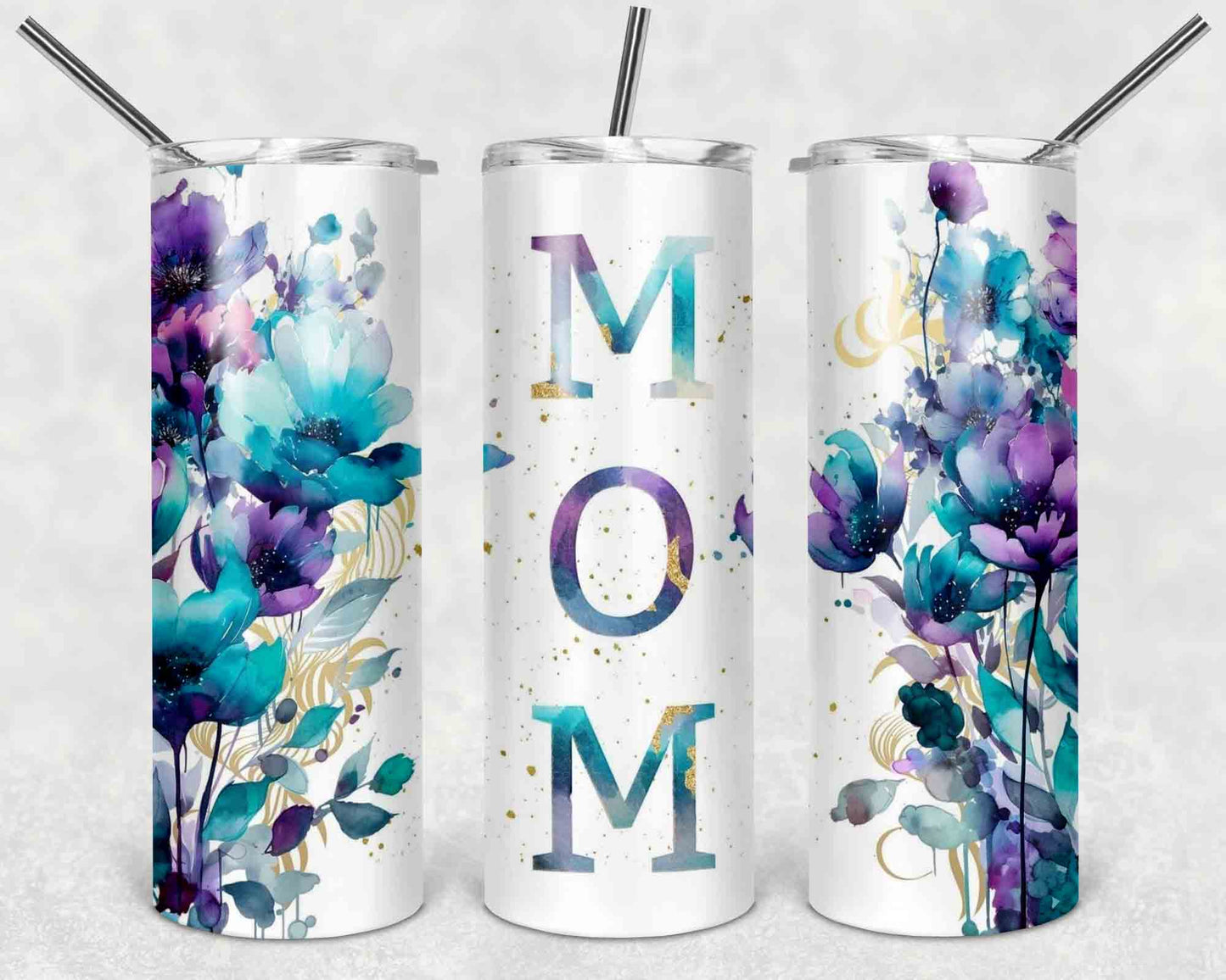 Mom Life Tumblers l Skinny Tumbler l Stainless Steel Tumbler