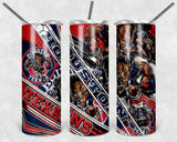 Football Giants Sports 20 oz Insulated Double Wall Stainless Steel Tumbler with Spill Proof Lid and Reusable Straw l Sports Giants l Christmas Gifts l Birthday Gifts