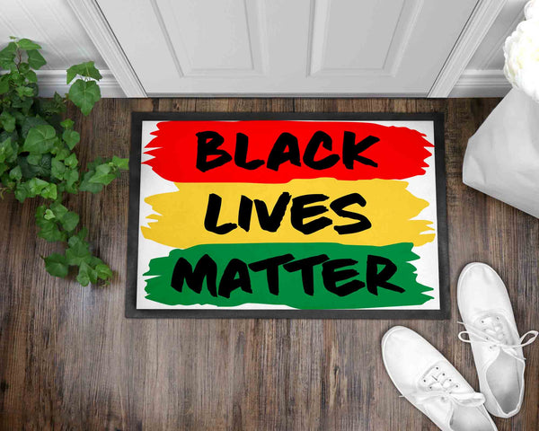 Black Lives Matter Front Door Mat I Welcome Mat I Black History Month I Black History I Front Door Mat I Outdoor Decor l Juneteenth