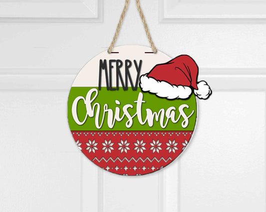 Christmas Sweater Holiday Welcome Board l 3D l Christmas Front Door Decor l Christmas Design