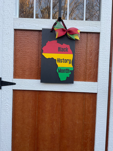 Black History Map Welcome Board l 3D l Black History Front Door Decor l Black History Month l Juneteenth