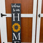 Welcome to our Home w/Sunflower l 3D l 4ft Home Sign l Welcome Sign l Home Decor