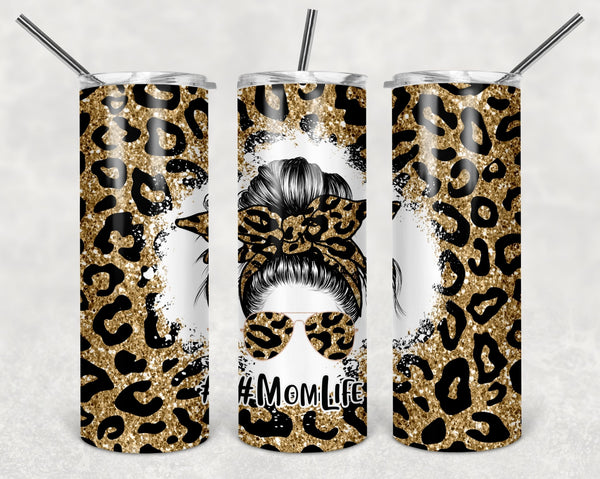 Mom Life (Leopard) Skinny Tumbler