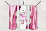 Girl Boss (pink) Skinny Tumbler