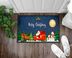 Sleigh Ride Christmas Front Door Mat I Welcome Mat I Christmas I Holiday Mat I Front Door Mat I Outdoor Decor l Christmas Ornaments