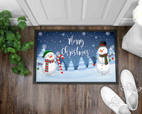 Snowman 1 Christmas Front Door Mat I Welcome Mat I Christmas I Holiday Mat I Front Door Mat I Outdoor Decor l Christmas Ornaments