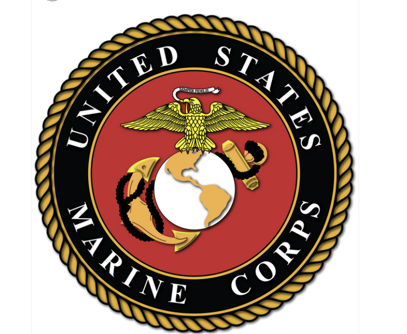 Marine Door Hanger | Marine Door Sign | Military Door Sign | Military Wreath | Marine Wreath | Veteran | Active Duty | Military Family