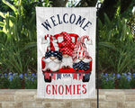 Independence Day Welcome Gnomies Garden Flag l Yard Decor l Welcome Flag l July 4th l Outdoor Decor