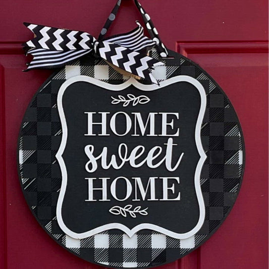 Home Sweet Home l 3D l Circular Home Sign l Welcome Sign l Home Decor