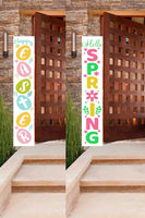 Easter/Spring Double Sided Boards l 5ft Home Sign l Welcome Sign l Home Decor l Easter Decor l Easter Front Porch Decor l Spring Front Porch Decor