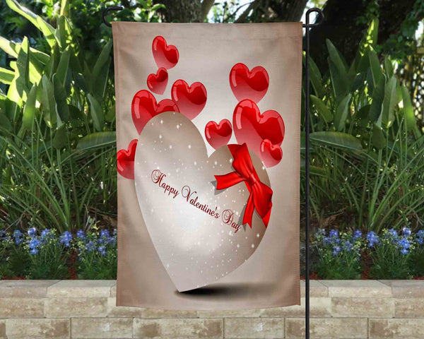Floating Hearts Valentines Day Garden Flag  l Yard Decor l Hearts l Valentines Decor l Valentines l Valentine Yard Decor