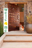 Welcome Shamrock I St. Patricks Day I St. Patricks Day Decor I Outdoor Decor l Porch Leaner l 5ft Porch Leaner