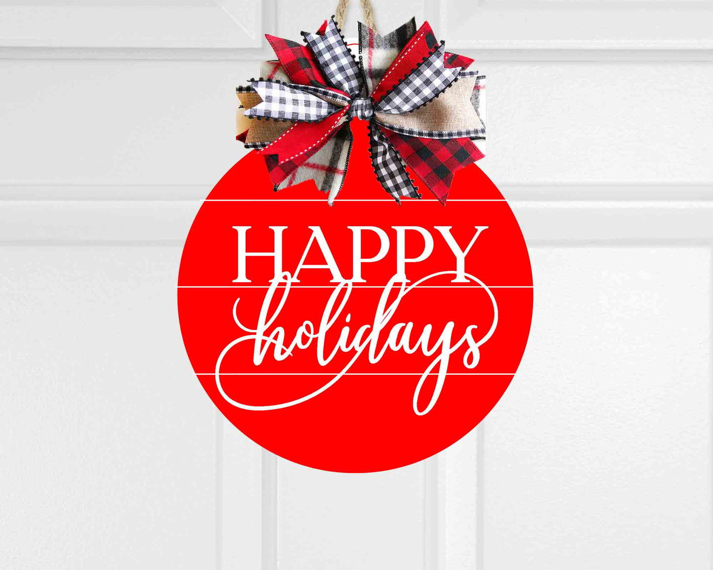 Christmas 3D Shiplap Ornament Door Hanger | Front Door Decor | Entry Way Wall Decor | Welcome Sign I Porch Leaner I Holiday Season