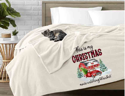 Christmas Fleece Blanket l Christmas Movie Blanket l Hallmark Movie Blanket