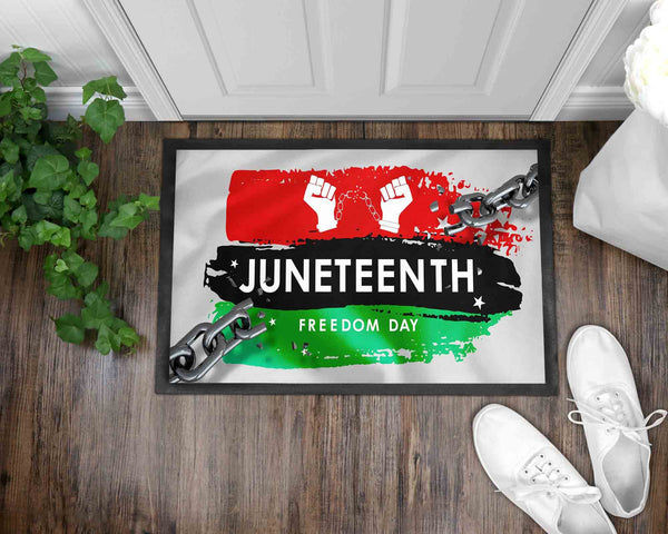 No More Chains Front Door Mat I Welcome Mat I Juneteenth l Freedom Day l Black History Month I Black History I Front Door Mat I Outdoor Decor l Juneteenth