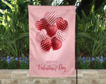 Pink Strip Hearts - Valentines Day Garden Flag l Yard Decor l  Hearts l Valentines Decor l Valentines l Valentine Yard Decor l Gnome