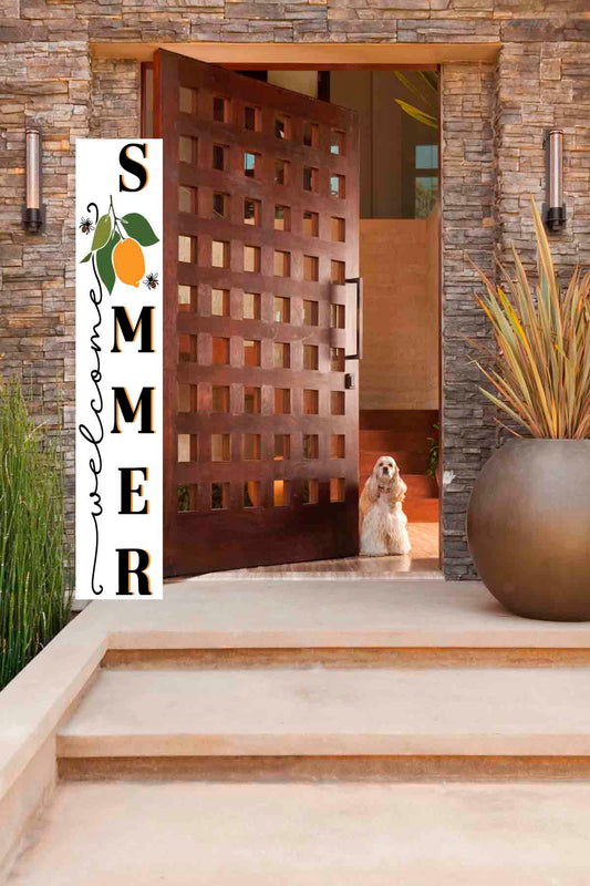 Welcome Summer Lemons l 3D l 5ft Home Sign l Welcome Sign l Home Decor