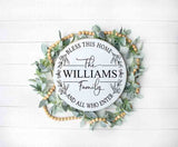 Bless This Home l 3D l Circular Home Sign l Welcome Sign l Home Decor
