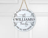 Bless This Home l 3D l Circular Home Sign l Welcome Sign l Home Decor