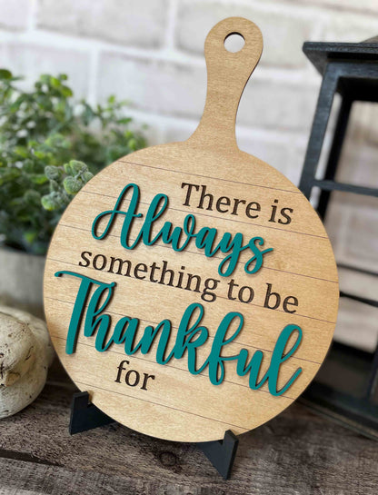 "Always Thankful" Decorative Cutting Board l Kitchen Decor l Kitchen Cutting Board l Kitchen Wall Decor