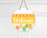 Easter/Resurrection Sunday Home Boards l Circular Home Signs l Welcome Sign l Home Decor l Easter Decor l Easter Front Porch Decor l Spring Front Porch Decor