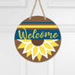 Welcome Sunflowers l Circular Door Hanger l Sunflowers l Summer Door Hanger